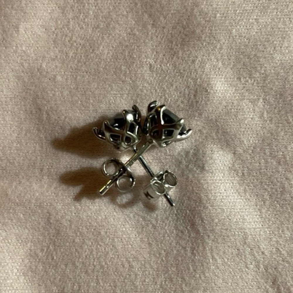 Wow Gorgeous GRA Certified 2.0 CTTW Black Moissanite Diamond Earrings
